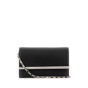 Alexander McQUEEN �A���L�T���_�[�E�}�b�N�C�[�� ���f�B�[�X �n���h�o�b�O�E�V�����_�[�o�b�O 8133291VDBS1000 Black leather mini Cross-Bar clutch Black onesize �y���������E�֐ō��z
