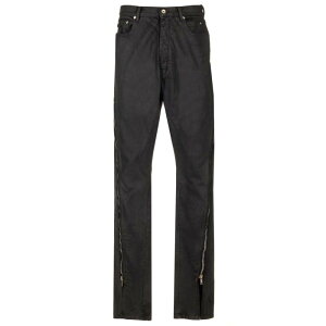 Rick Owens ���b�N �I�E�G���X �����Y �W�[���Y RR01D3343 Coated denim trousers Black US32 US33 US26 US27 US28 US29 US30 US31 US34 US35 US36 US37 US38 US39 US40 US42 US44 �y���������E�֐ō��z