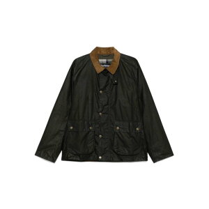 yyVC[OXӍՍő80%OFF+P2{~zBarbour ouA[ Y JWAWPbg MWX2447OL51 Green Waxed Bedale Jacket In Organic Cotton Green S XL yE֐ōz