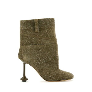 LOEWE Gx fB[X u[c LLST286X07KHAKIGREEN Khaki suede Toy Panta ankle boots Green 36 37 38 39 40 yE֐ōz