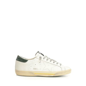 Golden Goose �S�[���f���O�[�X �����Y �X�j�[�J�[ GMF00105F00753010502 Super-Star Bio Based with perforated star and green heel tab White 391/2 401/2 411/2 421/2 431/2 441/2 451/2 371/2 381/2 481/2 40 41 42 43 39 44 45 46 47 48 49 ... �y��