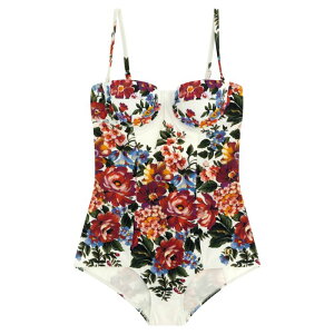 Dolce & Gabbana �h���`�F�K�b�o�[�i ���f�B�[�X �X�C���E�F�A O9A13JON0EHHA5ZO 'Re-Edition 2000' one-piece swimsuit White 1 2 3 4 5 �y���������E�֐ō��z