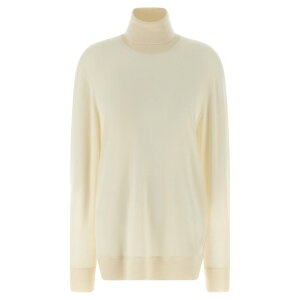 The Row �U�E���E ���f�B�[�X �j�b�g�E�Z�[�^�[�E�J�[�f�B�K�� 10028Y212IVR 'Lizzy' turtleneck sweater White M XS S 3XL 4XL 5XL L XL 2XL 2XS �y���������E�֐ō��z