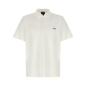 A.P.C. �A�[�y�[�Z�[ �����Y �|���V���c COGWZH26342AAB Logo embroidery polo shirt White M S XL L 2XL XS �y���������E�֐ō��z