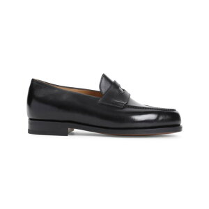 John Lobb Wu Y [t@[ 309031L1R Black leather Lopez loafers Black 51/2 101/2 71/2 81/2 91/2 8.5 6.5 8 10 6 7 9 7.5 11 9.5 10.5 yE֐ōz