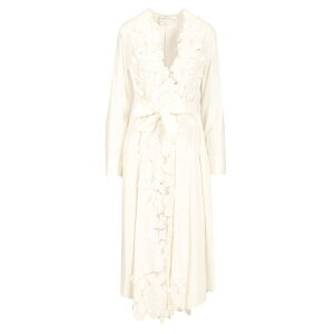 forte_forte �t�H���e �t�H���e ���f�B�[�X �����s�[�X�E�h���X�E�I�[���C������ 13608my Dress with embroidered petals White 0 �y���������E�֐ō��z