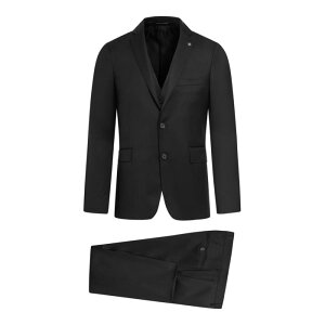 yyVubNtCf[ő80%OFF+P2{~zTAGLIATORE ^Ag[ Y X[c 3FBR22B01060001UPER003N5012 TAILORED WOOL SUIT WITH VEST Black IT46 IT50 IT52 IT48 IT54 52 48 50 46 yE֐ōz