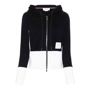 Thom Browne �g���E�u���E�� ���f�B�[�X �X�E�F�b�g�E�t�[�f�B�[ FJT382A03037415 Blouson Zip Up Hoodie Blue 42 40 44 �y���������E�֐ō��z