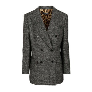 Dolce & Gabbana �h���`�F�K�b�o�[�i ���f�B�[�X �u���U�[�E�W���P�b�g F293DTFCZAFS8030 Double-breasted chevron jacket Grey IT34 IT36 IT38 IT40 IT42 IT44 IT46 IT48 IT50 IT52 IT54 40 42 44 38 �y���������E�֐ō��z