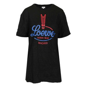 LOEWE ���G�x ���f�B�[�X T�V���c�E�J�b�g�\�[ S540Y22X931100 Cotton blend T-shirt Black L M S XS 3XL 4XL 5XL XL 2XL 2XS �y���������E�֐ō��z