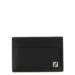 FENDI �t�F���f�B �����Y ���z�E�J�[�h�P�[�X 7M0371AVV6F0GXN 'Squared FF' card holder Black onesize �y���������E�֐ō��z