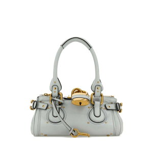 Chloe �N���G ���f�B�[�X �n���h�o�b�O�E�V�����_�[�o�b�O CH26SS805P75344 Pastel light blue leather small Paddington handbag Light Blue onesize �y���������E�֐ō��z