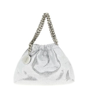 Stella McCartney �X�e�� �}�b�J�[�g�j�[ ���f�B�[�X �n���h�o�b�O�E�V�����_�[�o�b�O 7B0144WP03018101 Falabella Mini Drawstring crossbody Bag Silver onesize IT0 �y���������E�֐ō��z