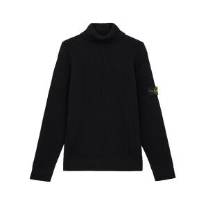 STONE ISLAND �X�g�[���A�C�����h �����Y �j�b�g�E�Z�[�^�[�E�J�[�f�B�K�� K2S155100052S00C2V0029 RIBBED WOOL TURTLENECK PULLOVER V0029 BLACK L M XL 2XL 3XL S �y���������E�֐ō��z