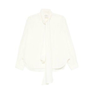 forte_forte �t�H���e �t�H���e ���f�B�[�X �V���c�E�u���E�X 14400MYSHIRTBOROTALCO Forte Forte Shirts White Light and natural 0 1 2 3 �y���������E�֐ō��z