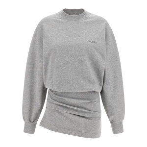 THE ATTICO �W�E�A�e�B�R ���f�B�[�X �����s�[�X�E�h���X�E�I�[���C������ 260WCA00393183 Melange sweatshirt dress Gray IT36 IT38 IT40 IT42 36 40 38 42 �y���������E�֐ō��z