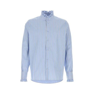 Valentino Garavani ���@�����e�B�m �����Y �V���c�E�u���E�X 7V3ABP76AYASCJ Embroidered poplin shirt Stripped 39 40 41 37 �y���������E�֐ō��z