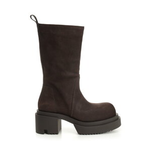 Rick Owens bN IEGX Y u[c RU02E1838LWN04 suede pull-on boots Brown 391/2 401/2 411/2 421/2 431/2 441/2 451/2 39 40 41 42 43 44 45 46 47 48 49 yE֐ōz