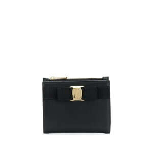 FERRAGAMO �t�F���K�� ���f�B�[�X ���z�E�J�[�h�P�[�X 22E0090734500NERO VARA BOW COMPACT WALLET NERO onesize �y���������E�֐ō��z