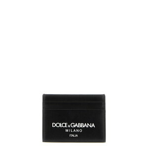 Dolce & Gabbana �h���`�F�K�b�o�[�i �����Y ���z�E�J�[�h�P�[�X BP0330AN244HNII7 Logo print cardholder White/Black onesize �y���������E�֐ō��z