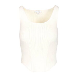 ALAIA �A���C�A ���f�B�[�X �^���N�g�b�v�E�L���~�\�[�� AA9H1409K141C054 Corset Top White FR34 FR38 FR36 FR30 FR32 FR40 FR42 FR44 FR46 FR48 FR50 FR52 FR54 FR56 FR58 36 38 40 �y���������E�֐ō��z