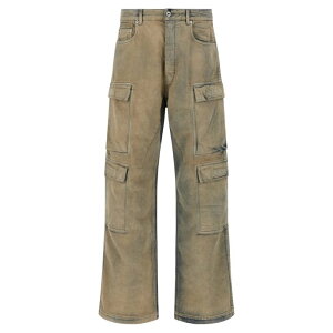 Rick Owens DRKSHDW ���b�N �I�E�G���X �_�[�N�V���h�E �����Y �W�[���Y DU02E7361DMP38 'Double Cargo' jeans Beige US23 US24 US25 US26 US27 US28 US29 US30 US31 US32 US33 US34 US35 US36 US37 US38 US40 US42 30 31 32 33 34 �y���������E