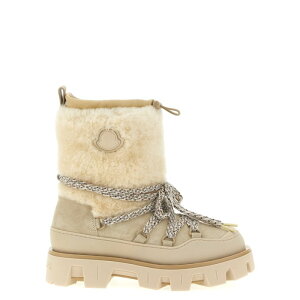 【楽天お買い物マラソン 最大80%OFF+P2倍】Moncler モンクレール レディース ブーツ K209B4G00060M741120K 'Peak Apres' ankle boots Beige 36 37 38 39 【送料無料・関税込】