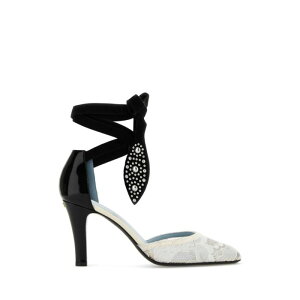 Valentino Garavani ���@�����e�B�m ���f�B�[�X �p���v�X�E�n�C�q�[�� 6W0S0LT5HTZA81 Two-tone lace and leather Foliefoliage pumps Multicoloured 36 37 37.5 38 38.5 39 39.5 40 41 �y���������E�֐ō��z