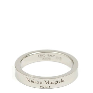 Maison Margiela ] }WF Y O SM1UQ0123P8865102 Logo ring Silver 5 6 7 8 yE֐ōz