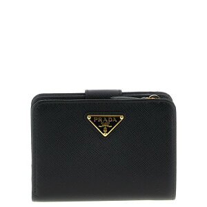 Prada �v���_ ���f�B�[�X ���z�E�J�[�h�P�[�X 1ML018QHHF0002 Saffiano small wallet Black onesize �y���������E�֐ō��z