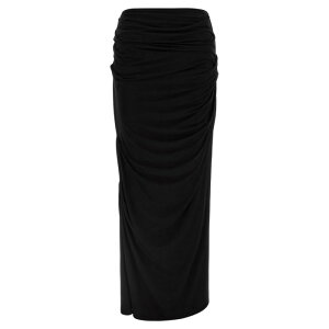 entire studios �G���^�C�A �X�^�W�I ���f�B�[�X �X�J�[�g ESSS26SK012430015 'Drape' skirt Black M S XS �y���������E�֐ō��z