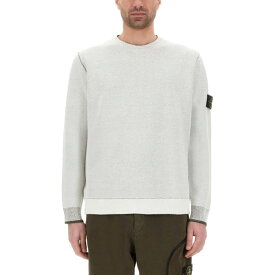 STONE ISLAND ストーンアイランド メンズ ニット・セーター・カーディガン 5100021S00D9V0093 JERSEY WITH LOGO PATCH IVORY M S XL L 【送料無料・関税込】