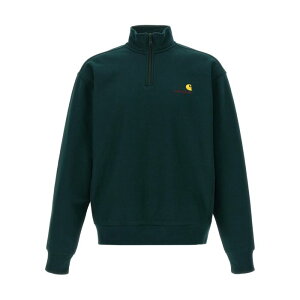 yyVC[OXӍՍő80%OFF+P2{~zCarhartt WIP J[n[g Y XEFbgEt[fB[ I0270140AUXX 'American Script' sweatshirt Green L M S XL yE֐ōz
