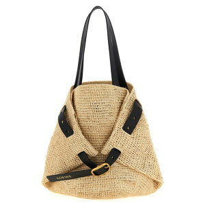 LOEWE ���G�x ���f�B�[�X �g�[�g�o�b�O ABESBSMX042123 Medium 'Punch Hole' shopping bag Beige onesize �y���������E�֐ō��z