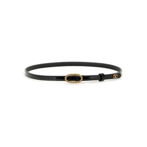 Valentino Garavani ���@�����e�B�m ���f�B�[�X �x���g�E�T�X�y���_�[ 7W2T0SR2WLX0NO LEATHER BELT BLACK 75 85 90 70 80 �y���������E�֐ō��z