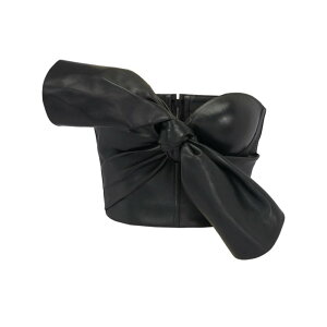 Alexander McQUEEN アレキサンダー・マックイーン レディース タンクトップ・キャミソール 780911Q5AL11000 Top Alexander Mcqueen BLACK IT40 40 【送料無料・関税込】