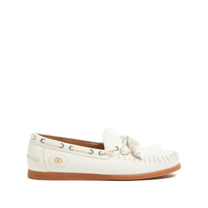 yyV}\ ő75%OFF+P2{zValentino Garavani @eBm Y [t@[ 7Y2S0K85PNJ098 Valentino Garavani Flat shoes White Light and natural 411/2 421/2 IT40 IT41 IT42 IT43 IT44 39 40 41 42 43 44 y