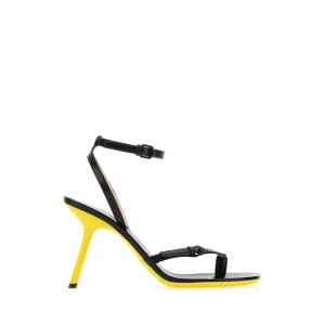 LOEWE ���G�x ���f�B�[�X �T���_�� L814465X58BLACK Black leather Petal sandals Black 36 37 38 39 40 �y���������E�֐ō��z