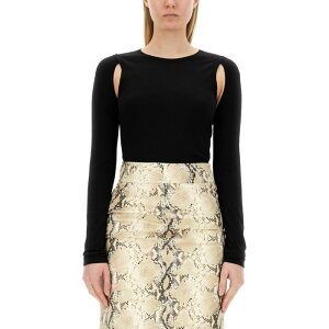 yyVC[OXӍՍő80%OFF+P2{~zHelmut lang w[gO fB[X TVcEJbg\[ O02HW703001 TOP CUT OUT BLACK L M S XS yE֐ōz