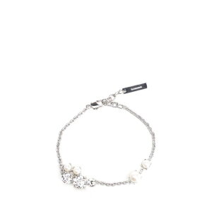 GIVENCHY �W�o���V�B ���f�B�[�X �u���X���b�g BF20JZF05M132 Bracelet with crystals and pearls bijoux Silver IT0 �y���������E�֐ō��z