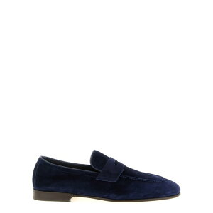 Brunello Cucinelli �u���l���E�N�`�l�� �����Y ���[�t�@�[ MZUCAHG730C8862 'Penny Loafer' loafers Blue 40 41 42 43 44 45 �y���������E�֐ō��z