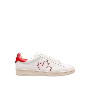 Dsquared2 fB[XNGA[h Y Xj[J[ SNM040625108187M1747 White and Red Leather Boxer Sneakers White 42.5 44 45 40 41 42 yE֐ōz