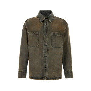 FENDI �t�F���f�B �����Y �J�W���A���W���P�b�g FW1410AT2IF0ZJ4 Denim jacket Camel 48 50 52 �y���������E�֐ō��z