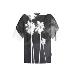 Palm Angels �p�[���G���W�F���X �����Y T�V���c�E�J�b�g�\�[ PMAA10DF25JER0010310 Palm Angels T-shirts and Polos Beige Light and natural L M S XL �y���������E�֐ō��z