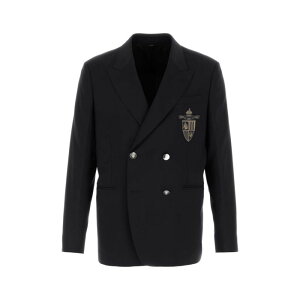 FENDI �t�F���f�B �����Y �u���U�[�E�W���P�b�g FJ0709AU6GF0CRH Midnight blue wool blazer Blue 46 48 50 52 �y���������E�֐ō��z