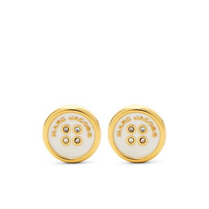 yyVubNtCf[ő80%OFF+P2{~zMarc Jacobs }[N WFCRuX fB[X sAXECO 2R4JER001J35109 THE BUTTON STUD EARRINGS 109 GOLD/CREAM onesize yE֐ōz
