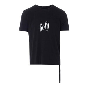 Ann Demeulemeester �A���h�D�������X�e�[�� �����Y T�V���c�E�J�b�g�\�[ 12394FA045099 Baptist Standard Printed T-Shirt Black L M S XL �y���������E�֐ō��z