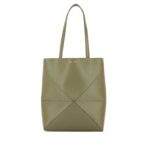 LOEWE ���G�x ���f�B�[�X �g�[�g�o�b�O A657G50X01EUCALYPTUSGREEN Sage green leather medium Puzzle Fold shopping bag Green onesize �y���������E�֐ō��z