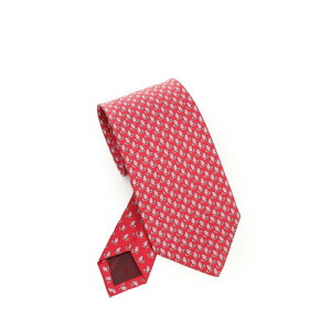 FERRAGAMO �t�F���K�� �����Y �l�N�^�C 351325789060003 Silk tie Red IT0 �y���������E�֐ō��z