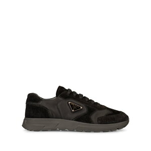 Prada �v���_ �����Y �X�j�[�J�[ 2EE455FG000D7RF0002 NYLON AND SUEDE SNEAKERS F0002 NERO 6 6.5 7 7.5 8 8.5 9 10 �y���������E�֐ō��z